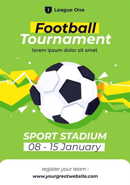 Flat-Football-Tournament-Sports-Stadium-Football-Invitation-Card